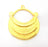 Gold Pendant Gold Plated Pendant  (59x48mm)  G9994