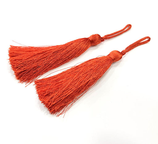 2 Red Currant Tassel Thread Tassels (78 mm - 3 inches) G9995