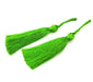 2 Shamrock Green Tassel Thread Tassels (78 mm - 3 inches) G9996