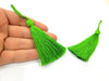 2 Shamrock Green Tassel Thread Tassels (78 mm - 3 inches) G9996