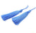 2 French Blue Tassel Thread Tassels (78 mm - 3 inches) G9999