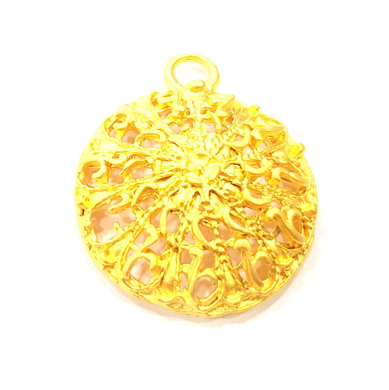 Gold Charm Gold Plated Charms  (45x38mm)  G10010