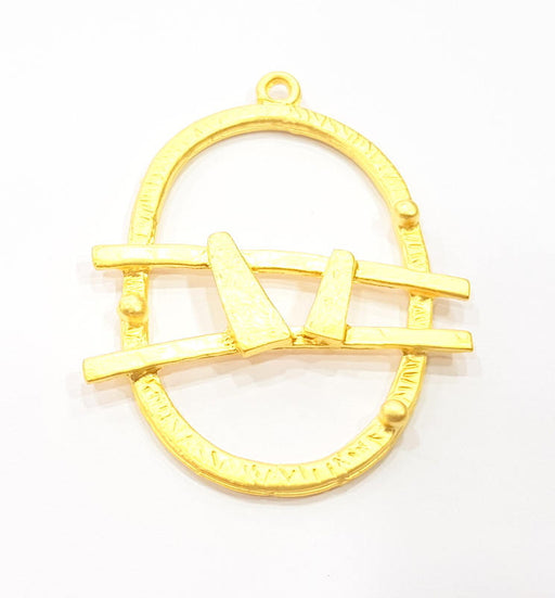 Gold Charm Gold Plated Charms  (66x47mm)  G10011