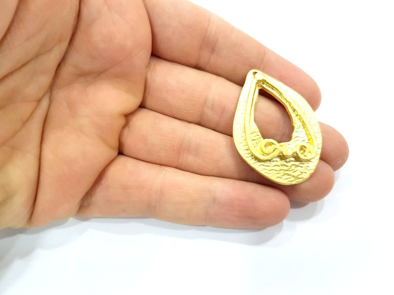 Gold Charm Gold Plated Charms  (43x30mm)  G10016