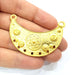 Gold Charm Gold Plated Charms  (57x24mm)  G10018