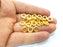 20 Gold Spacer Gold Plated Metal Beads  (10 mm)  G10019