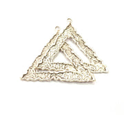 Silver Plated Connector Antique Silver Plated Brass Charms (70x43mm)  G10032