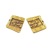 2 Antique Bronze Charm Antique Bronze Plated Charms (24x21mm) G10077