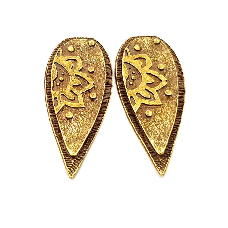 Antique Bronze Charm Antique Bronze Plated Charms (60x26mm) G10078