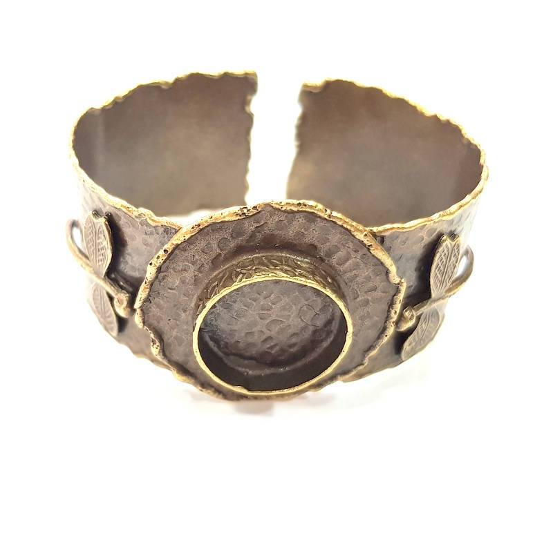 Bangle Blanks Antique Bronze Bracelet Blanks Cuff Blanks Adjustable Bracelet Blank Antique Bronze Plated Brass (20mm Blanks) G10081