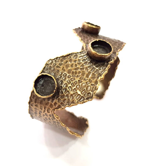 Bangle Blanks Antique Bronze Bracelet Blanks Cuff Blanks Adjustable Bracelet Blank Antique Bronze Plated Brass (10mm Blanks) G10083