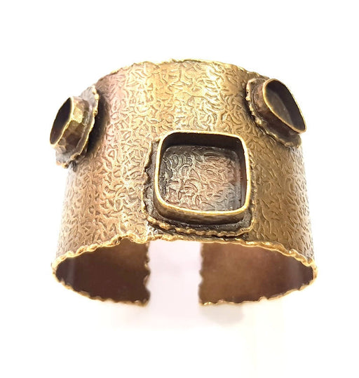 Bangle Blanks Antique Bronze Bracelet Blanks Cuff Blanks Adjustable Bracelet Blank Antique Bronze Plated Brass  G13457