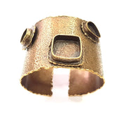 Bangle Blanks Antique Bronze Bracelet Blanks Cuff Blanks Adjustable Bracelet Blank Antique Bronze Plated Brass  G13457
