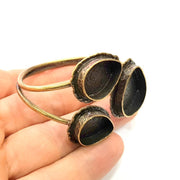 Bangle Blanks Antique Bronze Bracelet Blanks Cuff Blanks Adjustable Bracelet Blank Antique Bronze Plated Brass G10089
