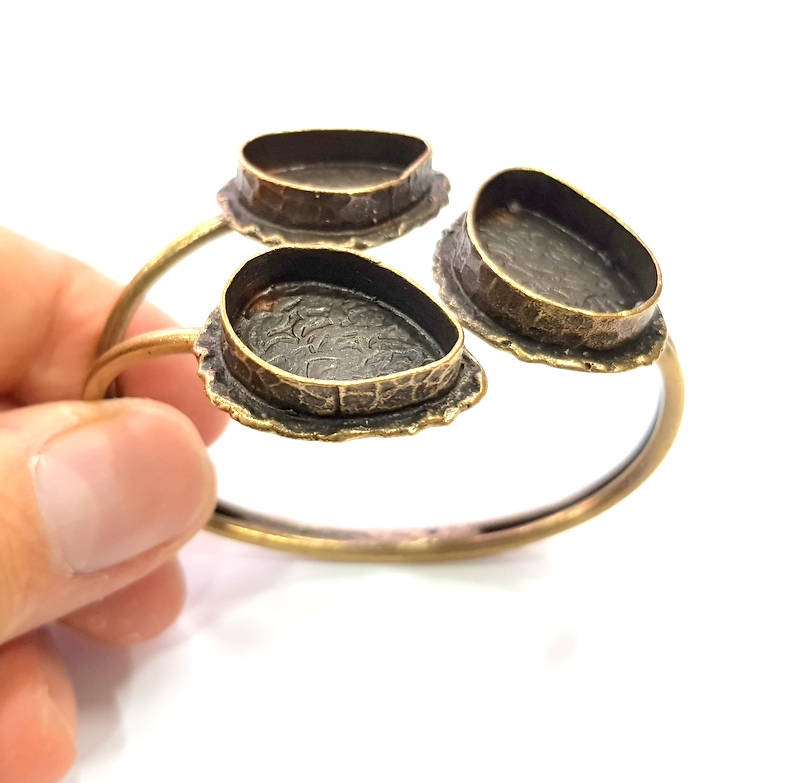 Bangle Blanks Antique Bronze Bracelet Blanks Cuff Blanks Adjustable Bracelet Blank Antique Bronze Plated Brass G10089