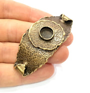 Bangle Blanks Antique Bronze Bracelet Blanks Cuff Blanks Adjustable Bracelet Blank Antique Bronze Plated Brass (10mm Blanks) G10092