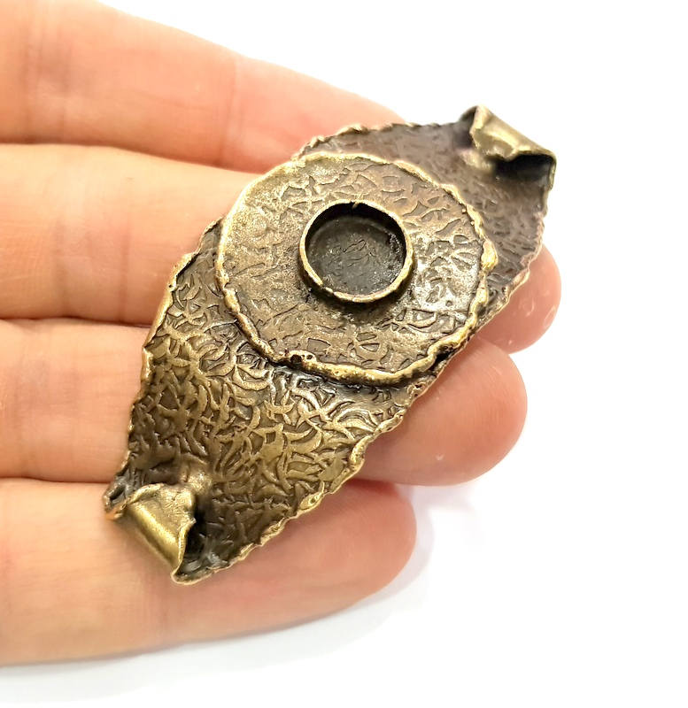 Bangle Blanks Antique Bronze Bracelet Blanks Cuff Blanks Adjustable Bracelet Blank Antique Bronze Plated Brass (10mm Blanks) G10092
