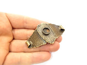 Bangle Blanks Antique Bronze Bracelet Blanks Cuff Blanks Adjustable Bracelet Blank Antique Bronze Plated Brass (18x13mm Blanks) G10094