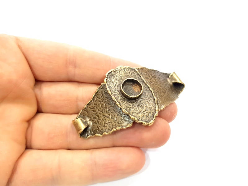 Bangle Blanks Antique Bronze Bracelet Blanks Cuff Blanks Adjustable Bracelet Blank Antique Bronze Plated Brass (18x13mm Blanks) G10094