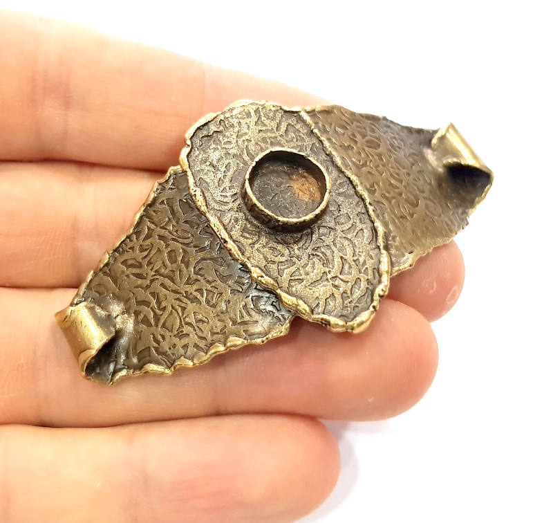 Bangle Blanks Antique Bronze Bracelet Blanks Cuff Blanks Adjustable Bracelet Blank Antique Bronze Plated Brass (18x13mm Blanks) G10094