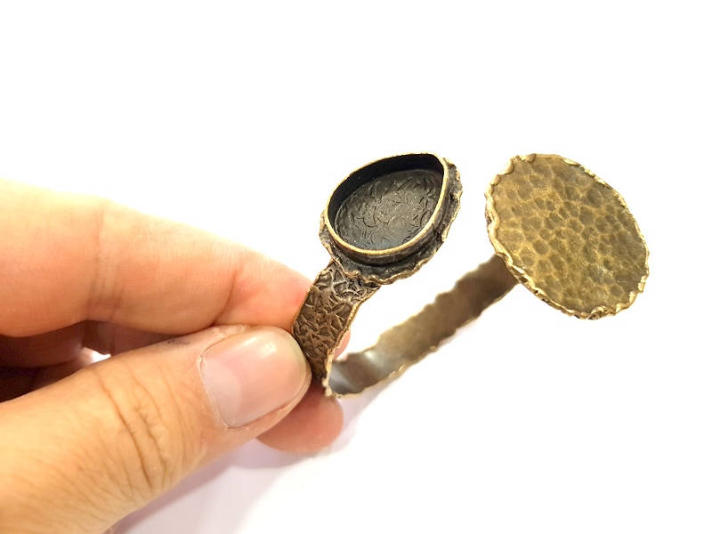 Bangle Blanks Antique Bronze Bracelet Blanks Cuff Blanks Adjustable Bracelet Blank Antique Bronze Plated Brass (30mm,20x15mm Blanks) G10098