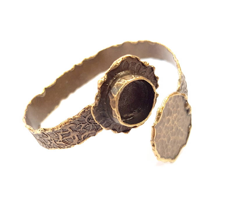 Bangle Blanks Antique Bronze Bracelet Blanks Cuff Blanks Adjustable Bracelet Blank Antique Bronze Plated Brass (12mm Blanks) G10099