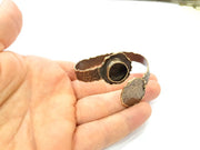 Bangle Blanks Antique Bronze Bracelet Blanks Cuff Blanks Adjustable Bracelet Blank Antique Bronze Plated Brass (12mm Blanks) G10099