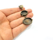 Antique Bronze Pendant Blank inlay Blank Mosaic Blank Resin Blank Bezel Base Setting Mountings Antique Bronze Plated Brass G10117