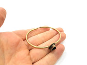 Bangle Blanks Antique Bronze Bracelet Blanks Cuff Blanks Adjustable Bracelet Blank Antique Bronze Plated Brass (9x7mm Blanks) G10129