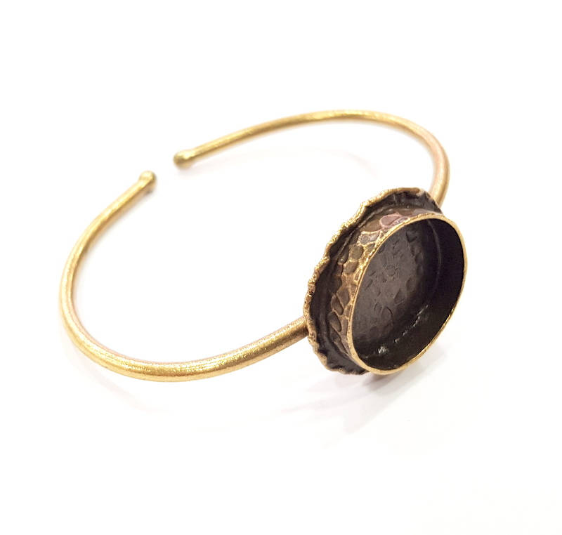 Bangle Blanks Antique Bronze Bracelet Blanks Cuff Blanks Adjustable Bracelet Blank Antique Bronze Plated Brass (20mm Blanks) G10130
