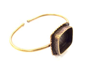 Bangle Blanks Antique Bronze Bracelet Blanks Cuff Blanks Adjustable Bracelet Blank Antique Bronze Plated Brass (18x18mm Blanks) G10133