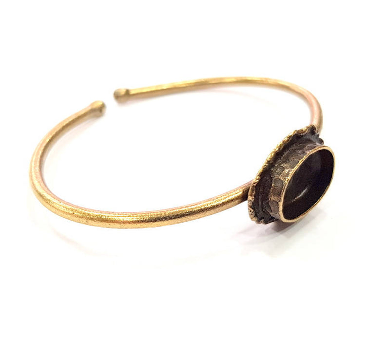 Bangle Blanks Antique Bronze Bracelet Blanks Cuff Blanks Adjustable Bracelet Blank Antique Bronze Plated Brass (14x10mm Blanks) G10135