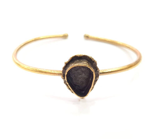 Bangle Blanks Antique Bronze Bracelet Blanks Cuff Blanks Adjustable Bracelet Blank Antique Bronze Plated Brass (14x10mm Blanks) G10138