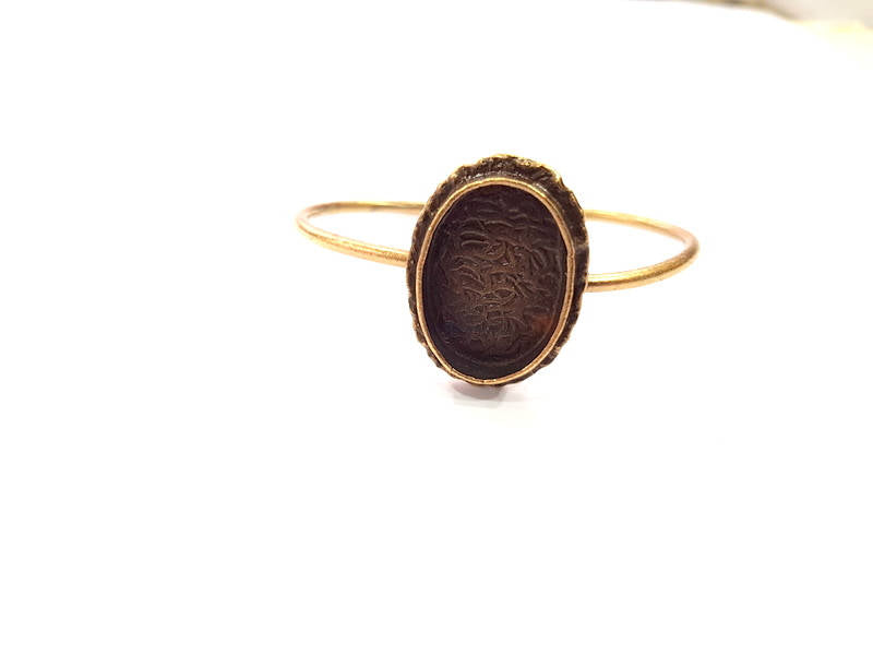 Bangle Blanks Antique Bronze Bracelet Blanks Cuff Blanks Adjustable Bracelet Blank Antique Bronze Plated Brass (24x17mm Blanks) G10139
