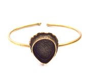 Bangle Blanks Antique Bronze Bracelet Blanks Cuff Blanks Adjustable Bracelet Blank Antique Bronze Plated Brass (20x15mm Blanks) G10143