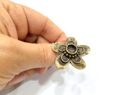 Antique Bronze Ring Blank Ring Setting inlay Blank Mosaic Bezel Base Cabochon Mountings (10mm Blank ) Antique Bronze Plated Brass G10158