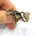 Antique Bronze Ring Blank Ring Setting inlay Blank Mosaic Bezel Base Cabochon Mountings (10mm Blank ) Antique Bronze Plated Brass G10159