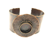 Copper Bracelet Blanks Bangle Blanks Cuff Blanks Adjustable Hammered Bracelet Blank Antique Copper Plated Brass (20mm Blanks ) G9182