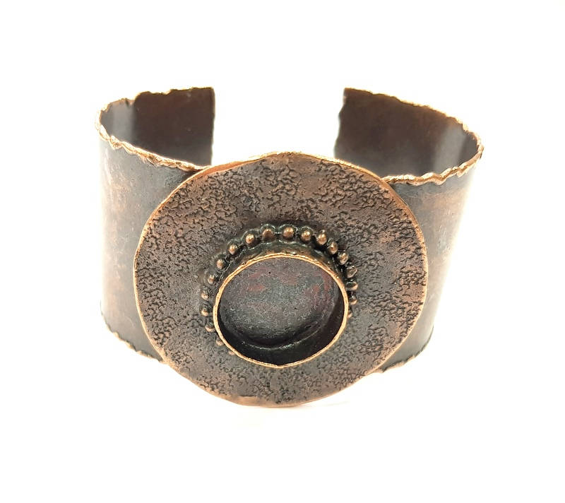 Copper Bracelet Blanks Bangle Blanks Cuff Blanks Adjustable Hammered Bracelet Blank Antique Copper Plated Brass (20mm Blanks ) G9182