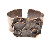 Copper Bracelet Blanks Bangle Blanks Cuff Blanks Adjustable Hammered Bracelet Blank Antique Copper Plated Brass (18x13mm 10mm Blanks ) G9239
