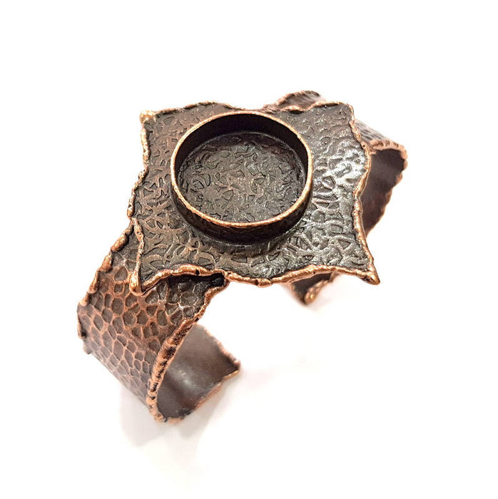 Copper Bracelet Blanks Bangle Blanks Cuff Blanks Adjustable Hammered Bracelet Blank Antique Copper Plated Brass (20mm Blanks ) G9251
