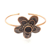 Copper Bracelet Blanks Bangle Blanks Cuff Blanks Adjustable Bracelet Blank Antique Copper Plated Brass (10mm Blanks ) G9254