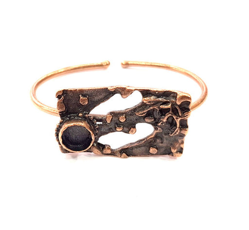 Copper Bracelet Blanks Bangle Blanks Cuff Blanks Adjustable Bracelet Blank Antique Copper Plated Brass (10mm Blanks ) G9255