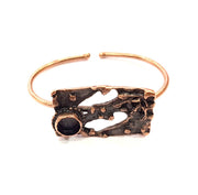 Copper Bracelet Blanks Bangle Blanks Cuff Blanks Adjustable Bracelet Blank Antique Copper Plated Brass (10mm Blanks ) G9255