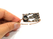 Copper Bracelet Blanks Bangle Blanks Cuff Blanks Adjustable Bracelet Blank Antique Copper Plated Brass (10mm Blanks ) G9255