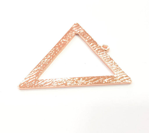 10 Pcs Triangle Pendant Rose Gold Pendant Rose Gold Plated Pendant (49x43 mm) G16460