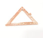 10 Pcs Triangle Pendant Rose Gold Pendant Rose Gold Plated Pendant (49x43 mm) G16460