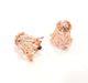 2 Rose Gold Plated Brass Cone Findings  20x16mm  G3941