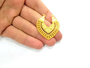 Gold Charm Gold Plated Charms  (41x36mm)  G9281