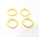 4 Gold Charm Gold Plated Charms  (20mm)  G10260